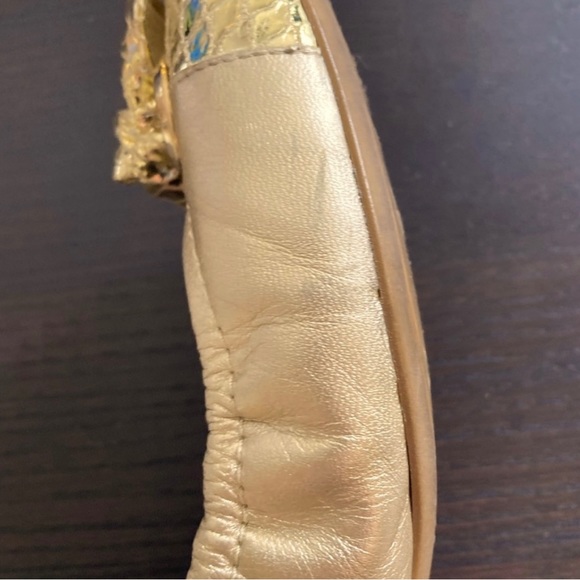 Stuart Weitzman Gold ballet flats, size 8 - Picture 7 of 7